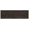 vidaXL Waschtischplatte Dunkelbraun 200x60x(2-4)cm Massivholz