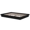 vidaXL Massivholzbett Schwarz 140x190 cm