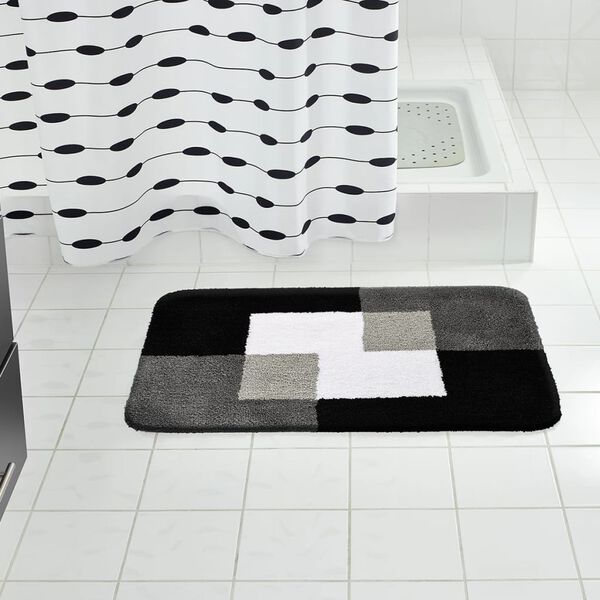 RIDDER Badteppich Coins 60&times;90 cm Grau 7103307