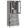 vidaXL Highboard Grau Sonoma 69,5x34x180 cm Holzwerkstoff