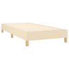 vidaXL Boxspringbett mit Matratze Creme 80x200 cm Stoff