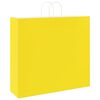 vidaXL Papiertragetaschen 50 Stk. mit Henkeln Gelb 54x15x49 cm