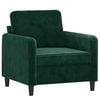 vidaXL Sessel Dunkelgr&uuml;n 60 cm Samt