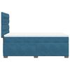 vidaXL Boxspringbett mit Matratze Blau 90x200 cm Samt