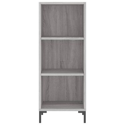 vidaXL Highboard Grau Sonoma 34,5x34x180 cm Holzwerkstoff