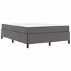 vidaXL Bettrahmen mit Matratze Grau 160 x 200 cm Stoff