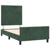 vidaXL Bettgestell ohne Matratze Dunkelgr&uuml;n 100x200 cm Samt