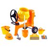 Polesie Wader 8-tlg Spielzeug-Betonmischer Set Orange Polypropylen XXL