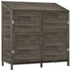 vidaXL Ger&auml;tehaus Anthrazit 102x52x112 cm Massivholz Tanne