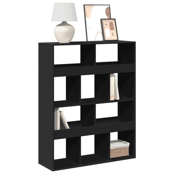 vidaXL B&uuml;cherregal Schwarz 100x33x125,5 cm Holzwerkstoff