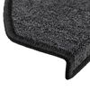 vidaXL Stufenmatten 15 Stk. 65x24x4 cm Anthrazit Halbrund Gro&szlig;