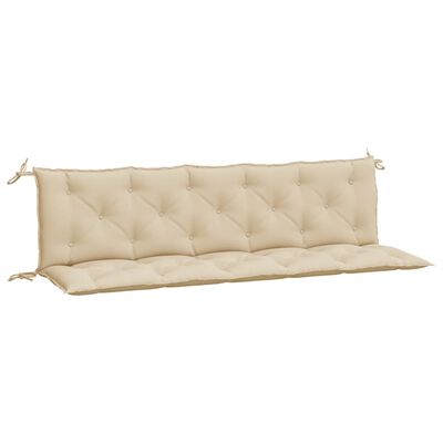 vidaXL Gartenbank-Auflagen 2 Stk. Beige 180x50x7 cm Oxford-Gewebe