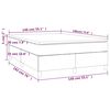 vidaXL Boxspringbett mit Matratze Dunkelgr&uuml;n 140x190 cm Samt