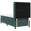 vidaXL Boxspringbett mit Kopfteil Dunkelgr&uuml;n 90 x 200 cm Samt