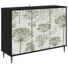vidaXL Sideboard GOTHA Schwarz Eichen-Optik 102 x 33 x 76 cm