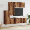 vidaXL TV-Wandm&ouml;bel Wandmontiert 5 pcs Altholz Holzwerkstoff