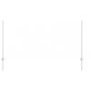 vidaXL Zaunpfosten 22 pcs Silber 160 cm Stahl