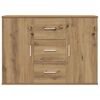 vidaXL Sideboard Artisan-Eiche 90x29,5x65 cm Holzwerkstoff