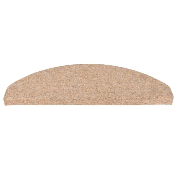 vidaXL Stufenmatten Selbstklebend 30 Stk. Beige 65x22,5x3,5 cm