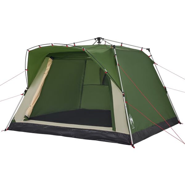 vidaXL Campingzelt 4 Personen Gr&uuml;n Quick Release