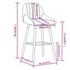 vidaXL Barhocker 2 Stk. Taupe Stoff