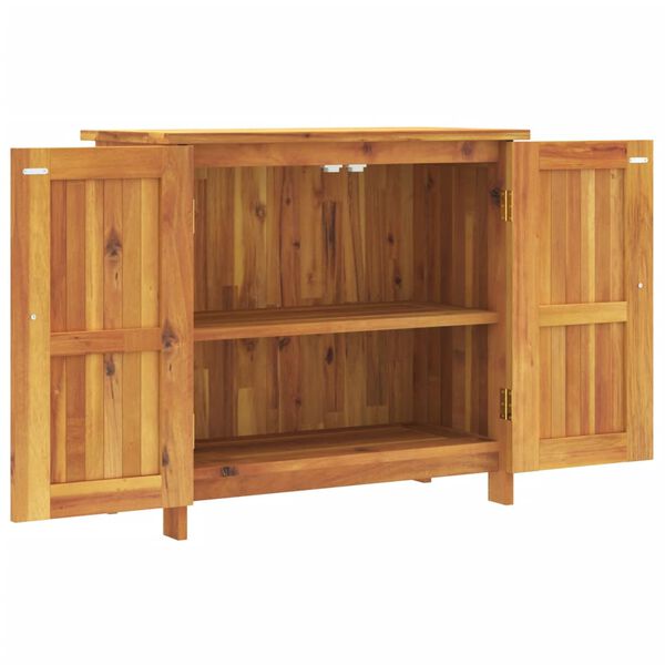 vidaXL Gartenschrank 75x35x70 cm Massivholz Akazie