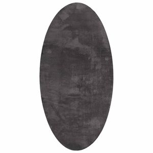 vidaXL Teppich HUARTE Anthrazit 80 x 150 cm 100 % Polyester