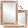 vidaXL Badezimmer Spiegel Braun 50 x 2,5 x 70 cm Massivholz Mango