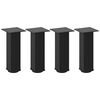 vidaXL Couchtischbeine 4 Stk. Schwarz 30-32 cm Stahl