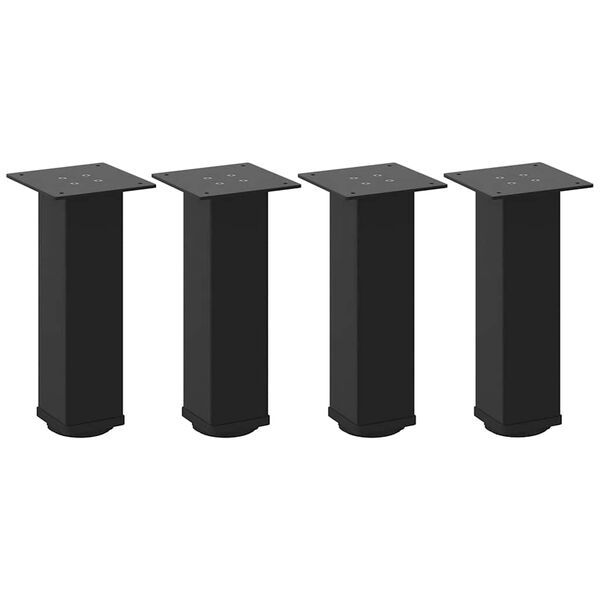 vidaXL Couchtischbeine 4 Stk. Schwarz 30-32 cm Stahl