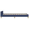 vidaXL Bettgestell ohne Matratze Blau 80x200 cm Stoff