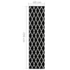 vidaXL Teppichl&auml;ufer BCF Schwarz und Wei&szlig; 60x250 cm