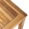 vidaXL Garten-Sofa-Set Natur Teak-Massivholz
