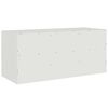 vidaXL TV-Schrank Wei&szlig; 99x39x44 cm Stahl