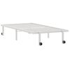 vidaXL Bettgestell ohne Matratze Klappbar Wei&szlig; 90x190 cm Stahl