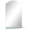 vidaXL Wandspiegel mit Regal 40&times;60 cm Hartglas