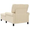 vidaXL Lounge-Liege mit Kissen Creme 91 x 157 x 91 cm Stoff
