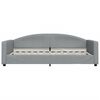 vidaXL Tagesbett Hellgrau 100x200 cm Stoff