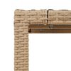 vidaXL Gartentisch mit Glasplatte Beige 190x90x75 cm Poly Rattan