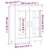 vidaXL Sideboard Wei&szlig; 69,5x34x90 cm Holzwerkstoff