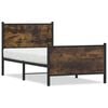 vidaXL Metallbett ohne Matratze R&auml;uchereiche 90x200 cm