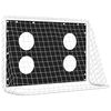 vidaXL Fußballtor mit Torwand Stahl 184x61x122 cm