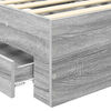 vidaXL Bettgestell mit Schubladen mit Kopfteil Holzwerkstoff