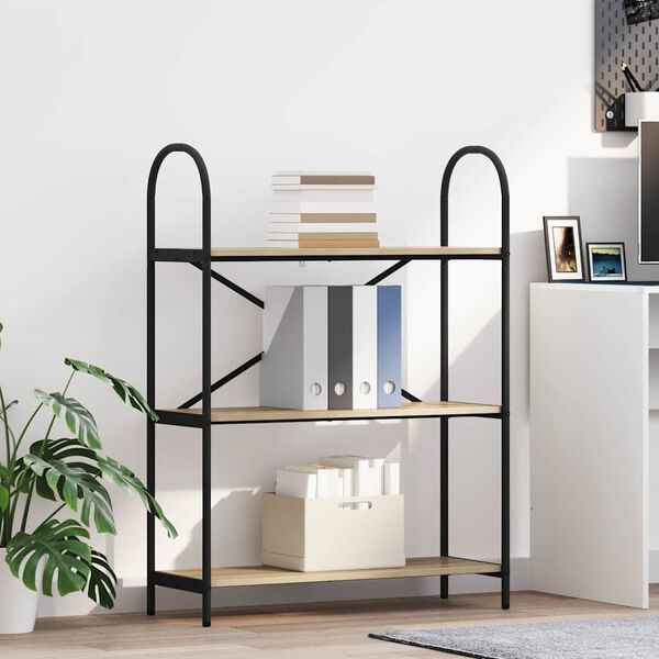 vidaXL B&uuml;cherregal Sonoma-Eiche 80 x 30 x 109 cm Holzwerkstoff
