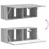 vidaXL TV-Schr&auml;nk 8 pcs Graues Sonoma