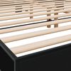 vidaXL Bettgestell Schwarz 180x200 cm Holzwerkstoff und Metall