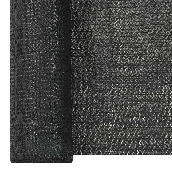 vidaXL Zaunblende Schwarz 1,2x25 m HDPE 150 g/m&sup2;