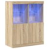 vidaXL Sideboard Sonoma-Eiche 81x37x100 cm Holzwerkstoff