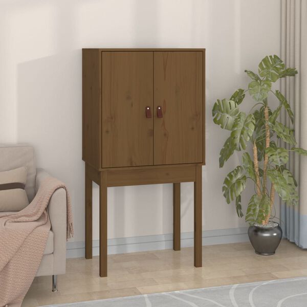 vidaXL Highboard Honigbraun 60x40x120 cm Massivholz Kiefer