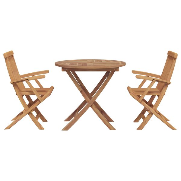 vidaXL Garten Essgruppe 3 pcs Braun Massivholz Akazie